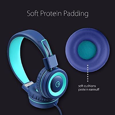 Kids Headphones - noot products K11 Foldable Stereo Tangle-Free 3.5mm Jack Wired Cord On-Ear Head... | Amazon (US)