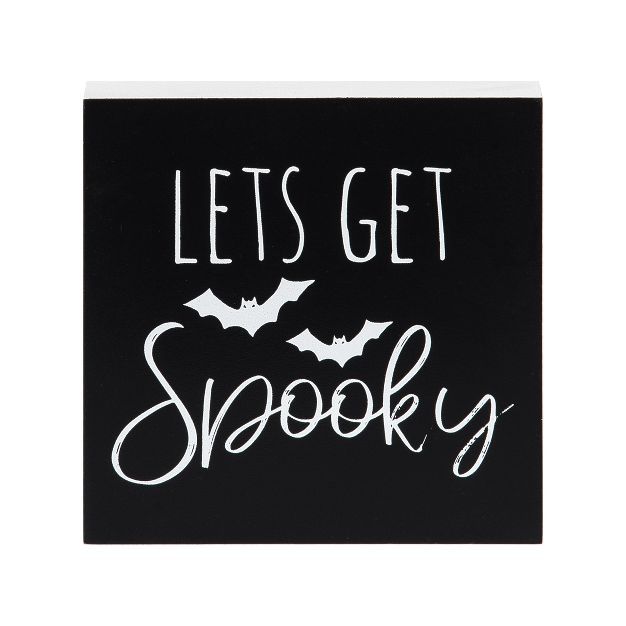 C&F Home Lets Get Spooky Block Halloween Shelf Sitter Centerpiece | Target