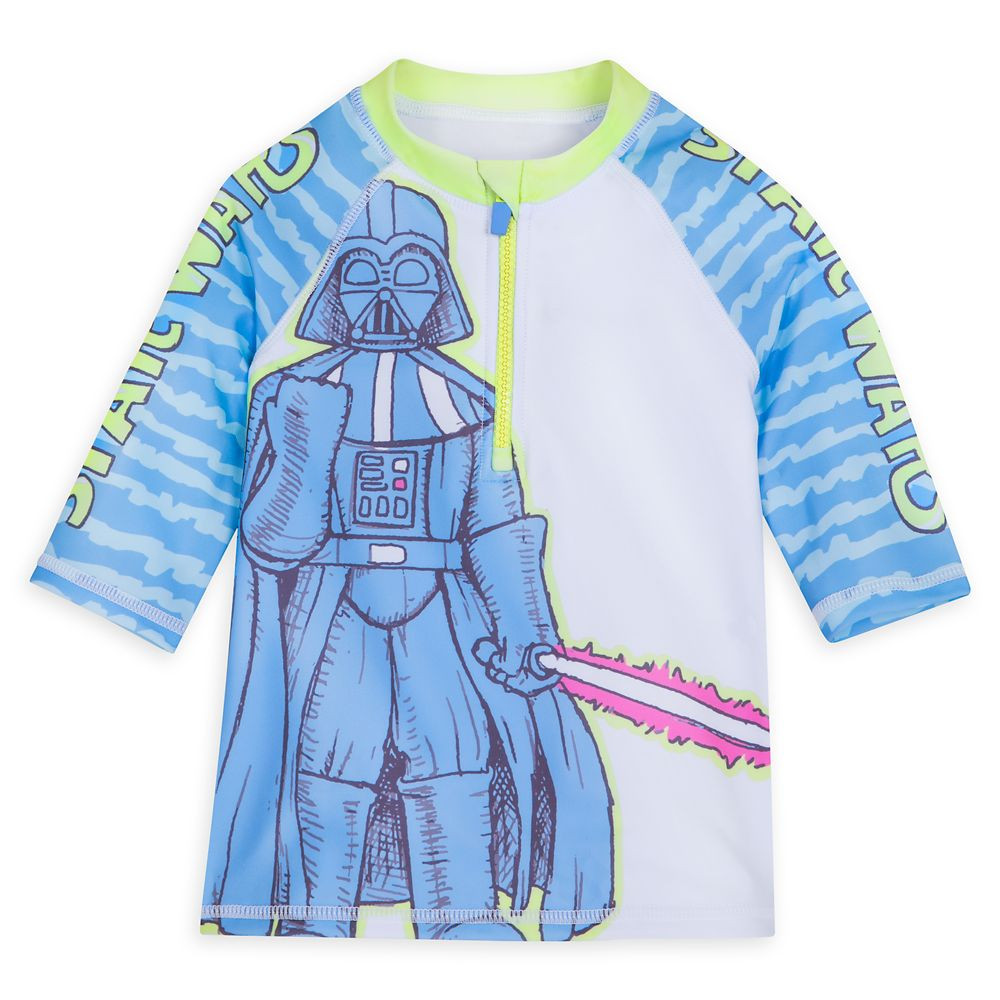 Darth Vader Half-Zip Rash Guard for Kids – Star Wars | Disney Store