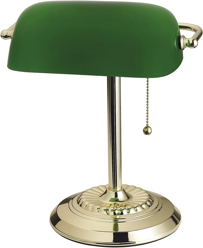 Catalina Lighting Traditional Desk Lamp, Green, Smart Home Capable for Home Office, Dorm, Apartme... | Amazon (US)