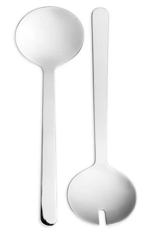 Aaron Probyn Borough 2-Piece Stainless Steel Salad Server Set in Polished at Nordstrom | Nordstrom