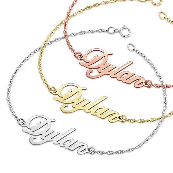 Alison and Ivy Sterling Silver Script Name Bracelet | Things Remembered