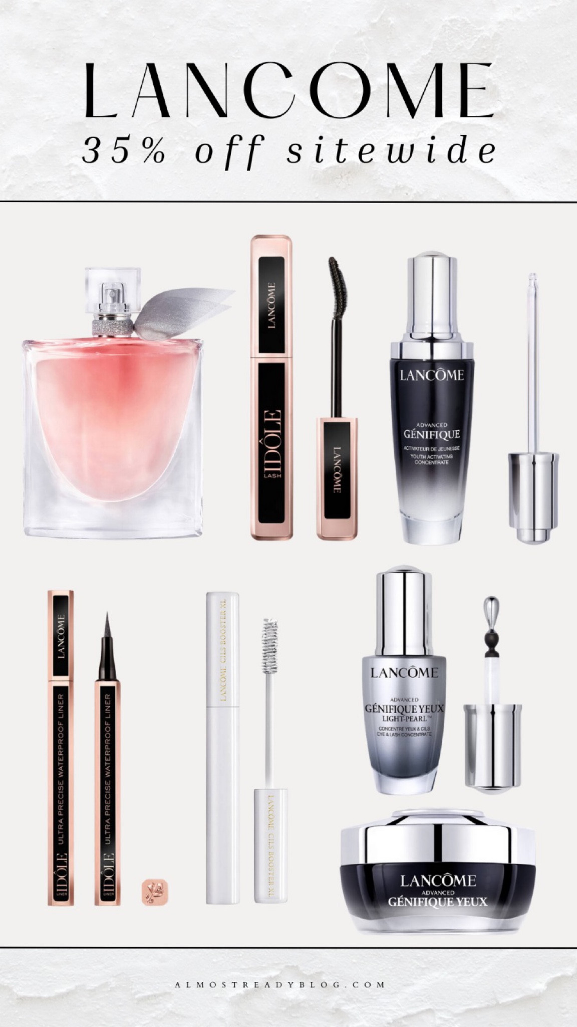 Lancome 35% off sitewide code STOCKUP35

#LTKFindsUnder50 #LTKFindsUnder100 #LTKSaleAlert