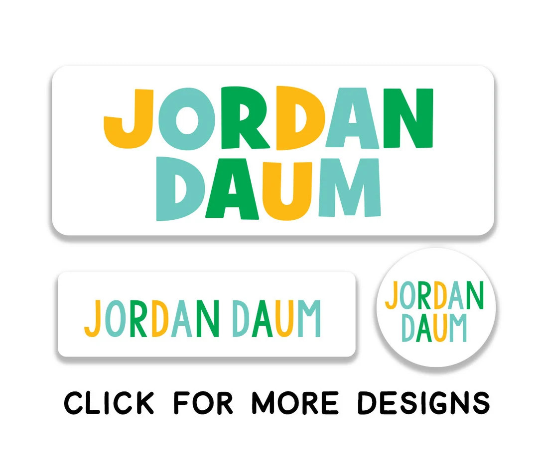 Waterproof Daycare Labels School Stickers Kids Camp Labels Labels for School Supplies Dishwasher ... | Etsy (US)