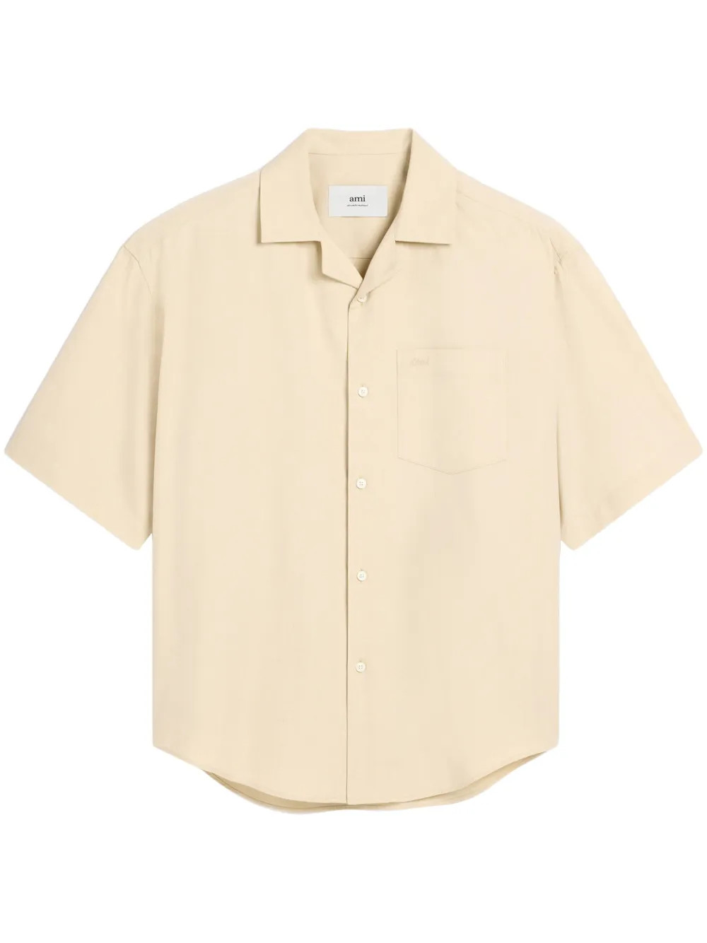AMI Paris short-sleeve Shirt | Neutrals | FARFETCH | Farfetch Global