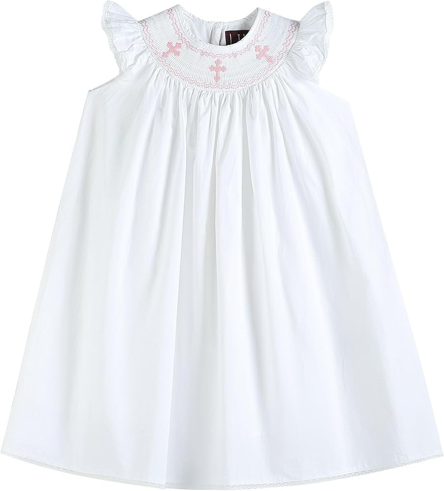 Lil cactus Baby and Girls Smocked Bishop Dress | Amazon (US)