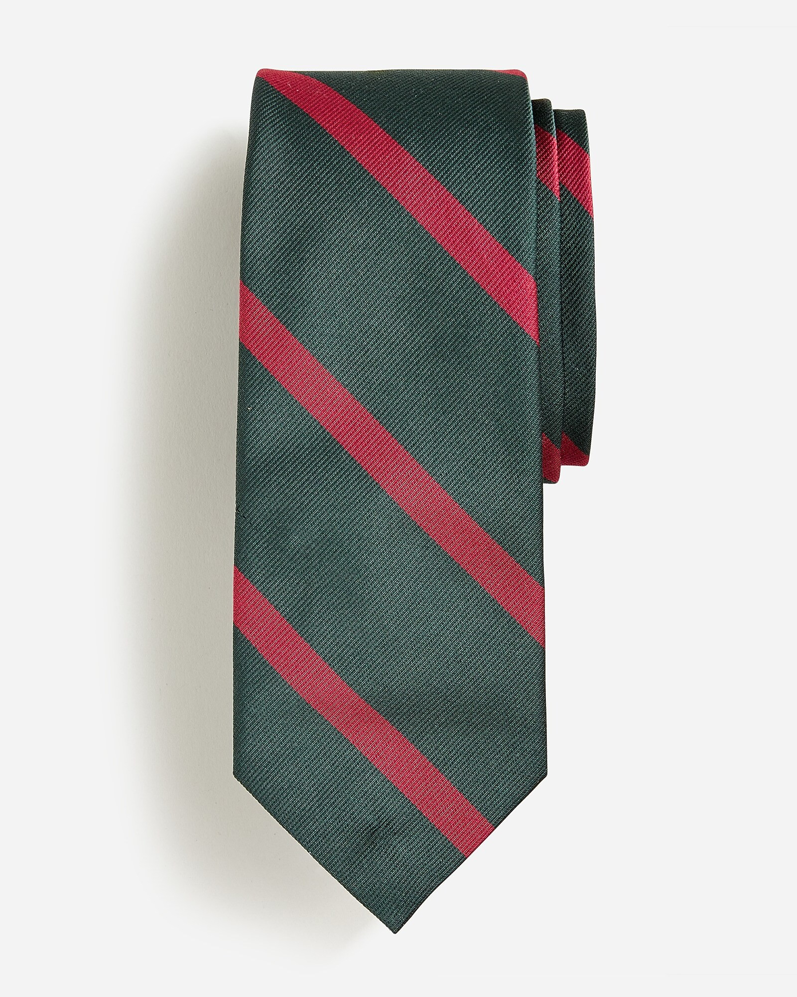 English silk tie in diagonal stripe | J. Crew US