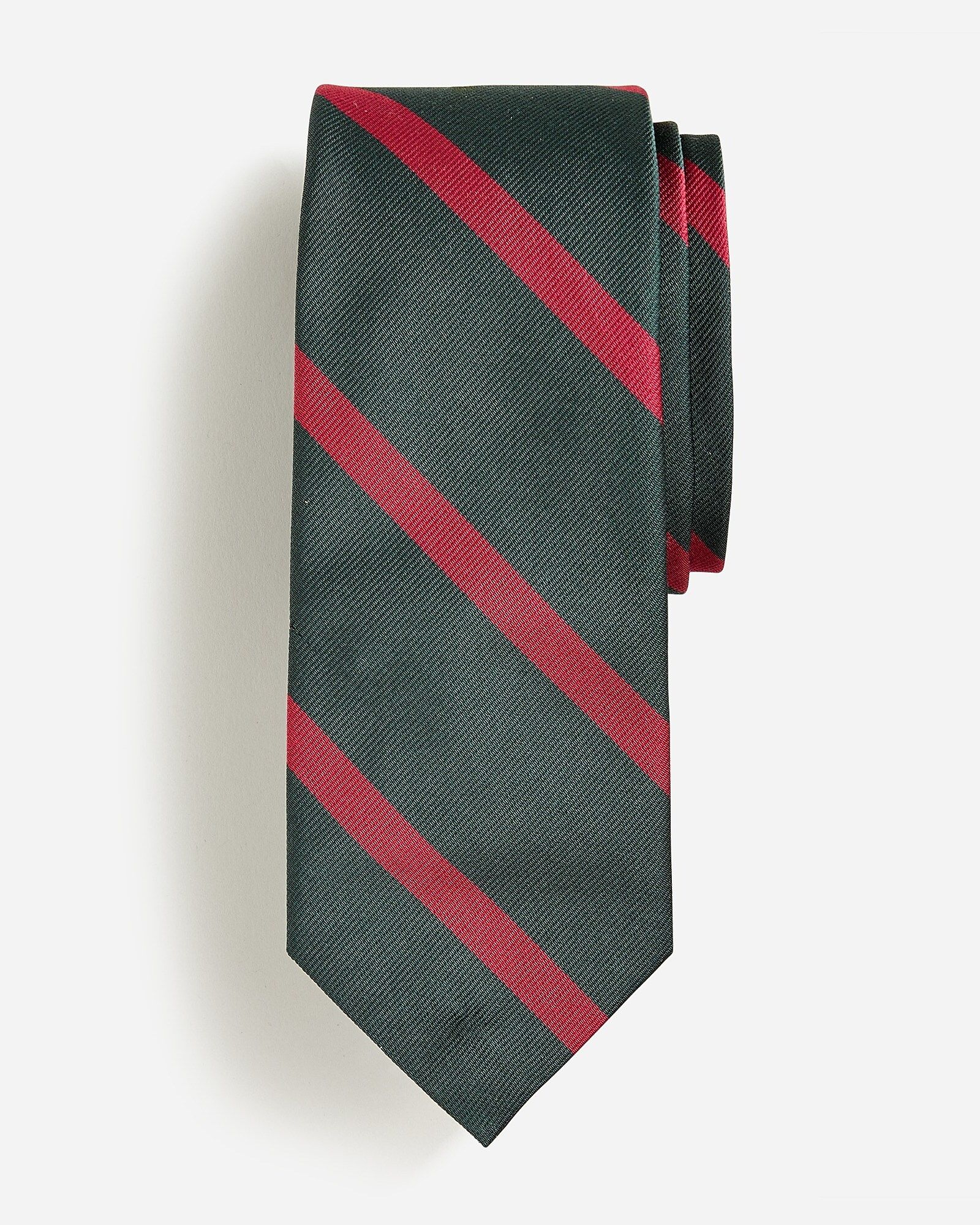 English silk tie in diagonal stripe | J.Crew US