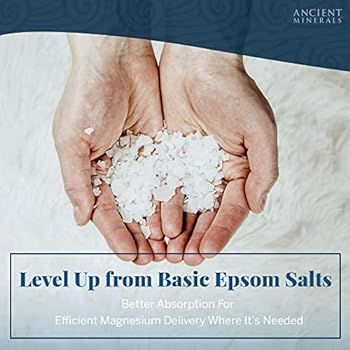Ancient Minerals Magnesium Bath Flakes - Bathing Alternative to Epsom Salt - Soak in Natural Salt... | Amazon (US)