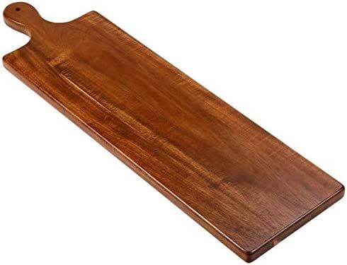 BirdRock Home 31.5” Acacia Wooden Cheese Serving Board with Handle - Large - Extra Long - Party... | Amazon (US)