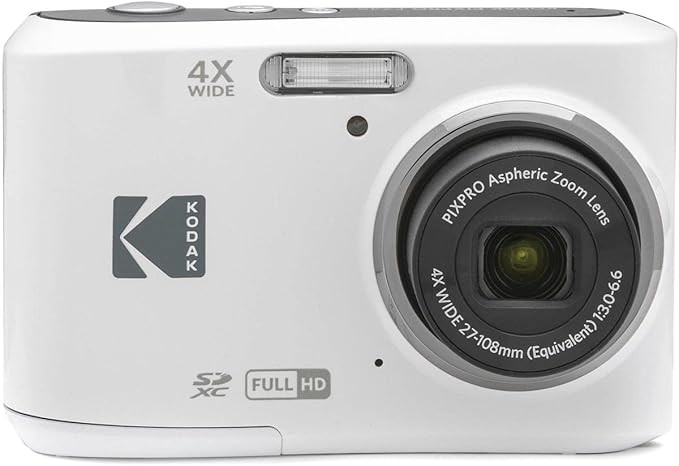 KODAK PIXPRO Friendly Zoom FZ45-WH 16MP Digital Camera with 4X Optical Zoom 27mm Wide Angle and 2... | Amazon (US)