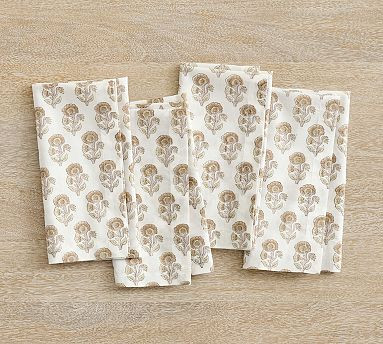 Alice Print Cotton Napkins - Set of 4 | Pottery Barn (US)