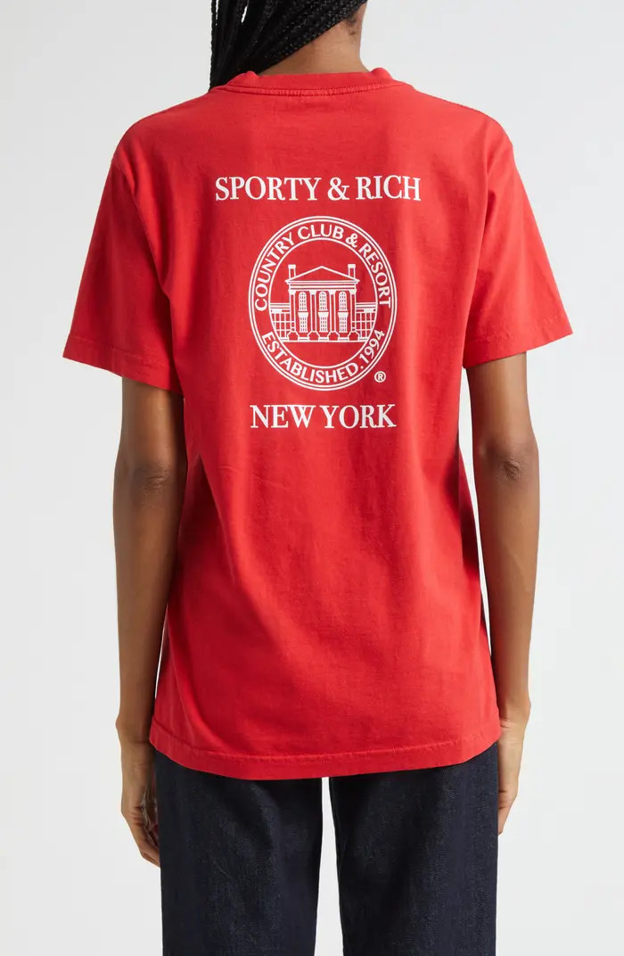 Sporty & Rich NY Resort Cotton Graphic T-Shirt | Nordstrom | Nordstrom