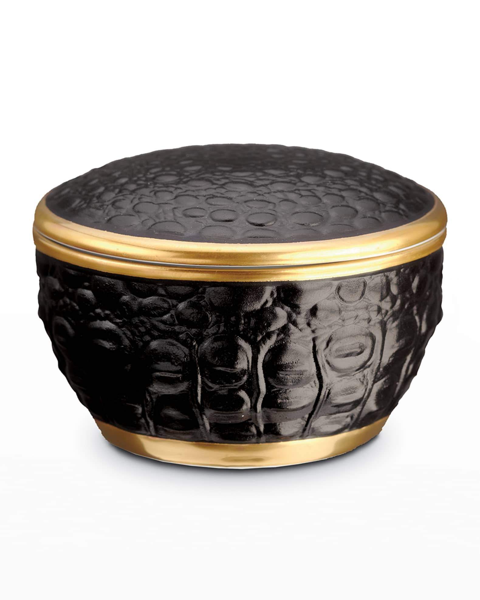 Crocodile Round Box | Neiman Marcus