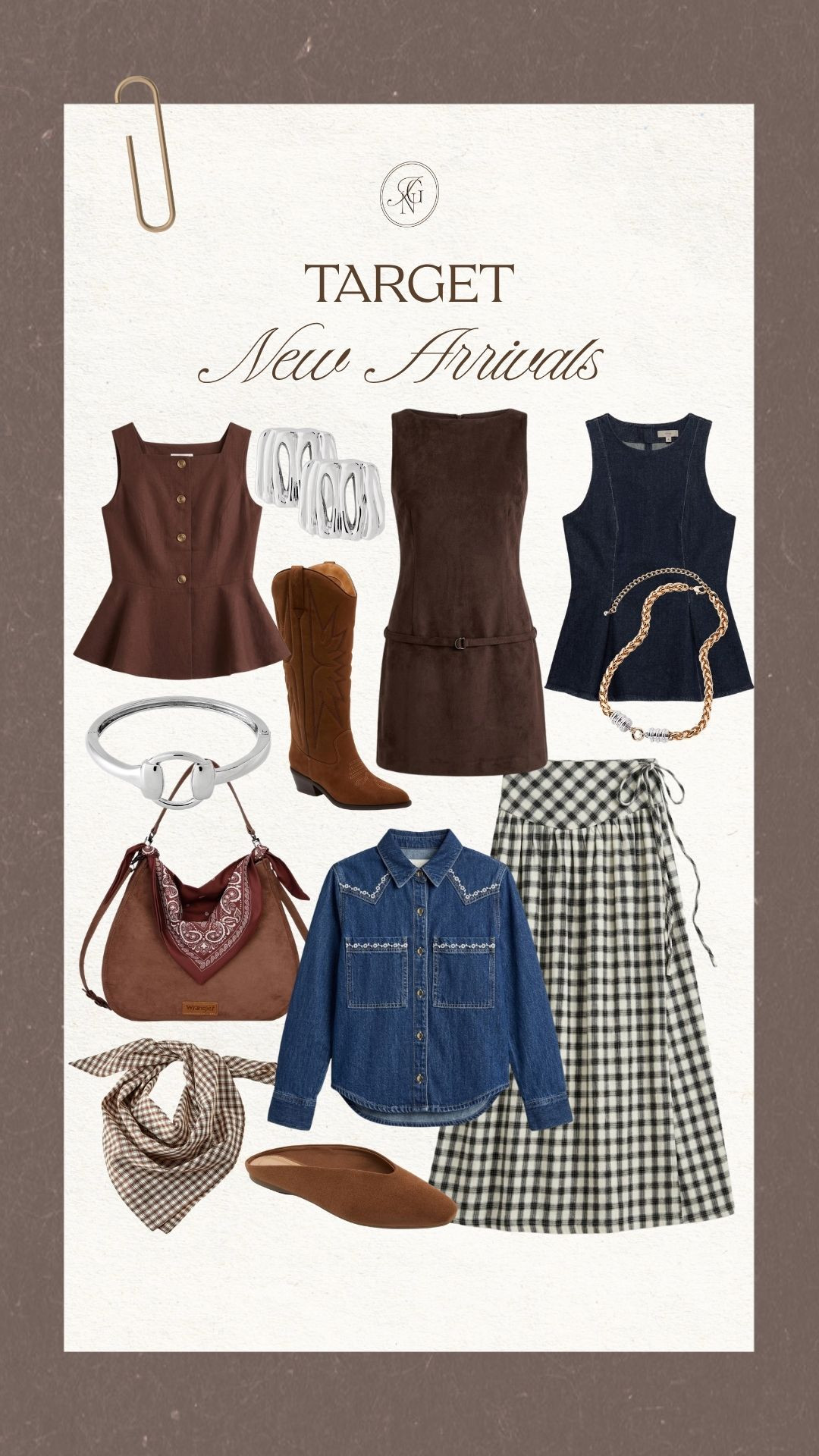 These new fall arrivals from Target are so cute. 🤎🍂 The rich browns, denim and western details make it easy to put together an outfit for the season.

#target #targetfashion #targetfinds #newarrivals #fallfashion #falloutfits #suededress #ginghamskirt #cowboyboots #ootd

#LTKootd #LTKSeasonal