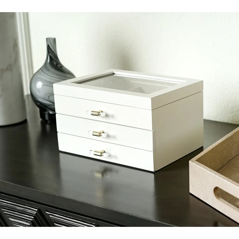 Hives and Honey Women's Danielle White Jewelry Box | Walmart (US)