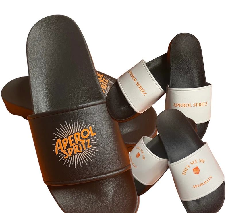 Aperol Spritz Flip-flops: Aperoletten Stylish Summer Accessories for Women and Men/ Printed Apero... | Etsy (US)