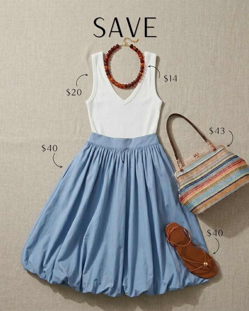 🤍 Your outfit SAVE vs SPLURGE inspiration.