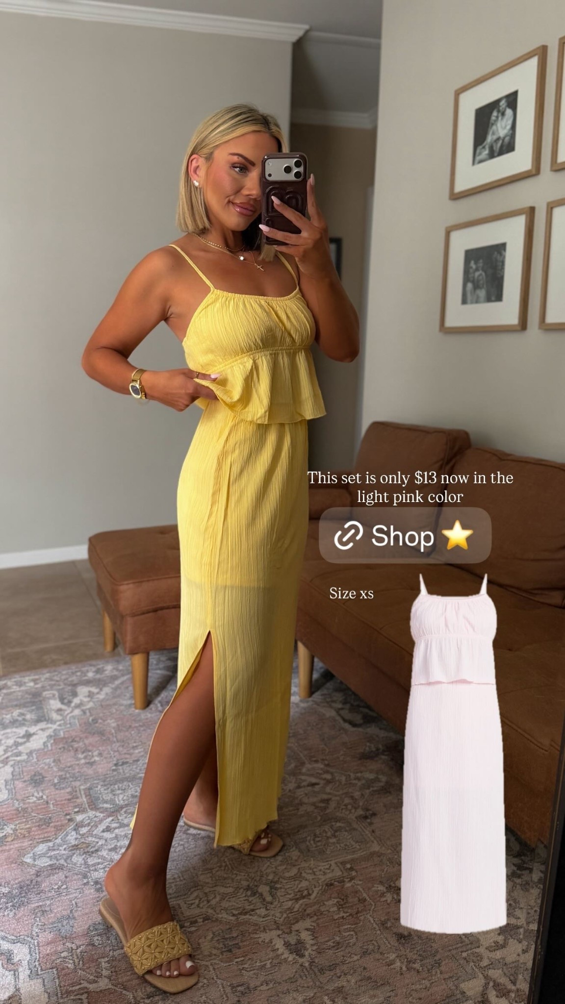 This set is only $13 now in the light pink color  Size xs