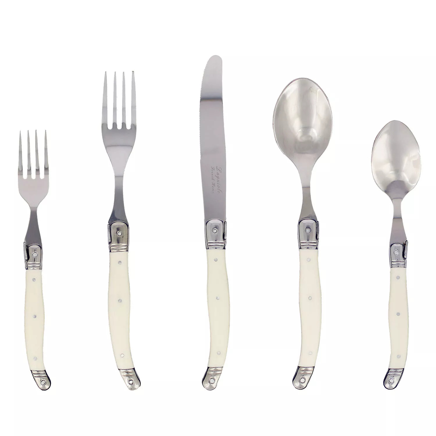 French Home Laguiole Stainless Steel Flatware, 20-Piece Set | Sur La Table