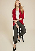 Versa Open Front Long Sleeve Blazer | Maurices