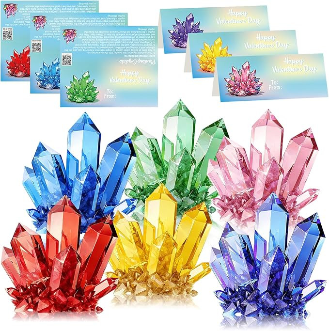 Valentine's Day Gifts Party Favor 24 Pack Science Experiment Kit Planting Crystal with Cards for ... | Amazon (US)