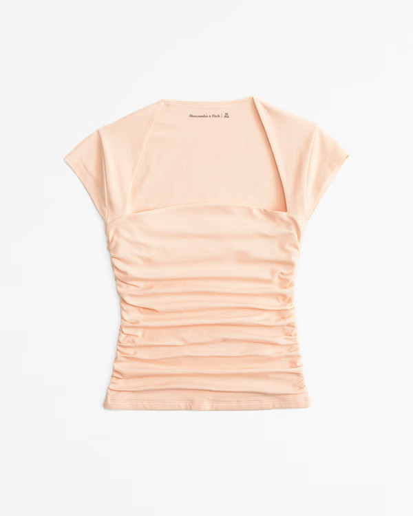 The A&F Ava Short-Sleeve Top | Abercrombie & Fitch (US)
