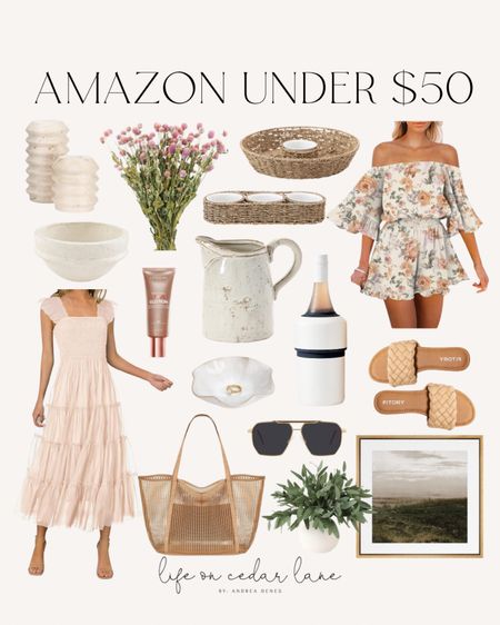 Amazon under $50- so many fun finds! Loving this adorable romper and this pretty summer dress! So many fun home decor finds too!

#amazonhomedecor #amazonfashion #affordabledecor 



#LTKhome #LTKparties #LTKsalealert