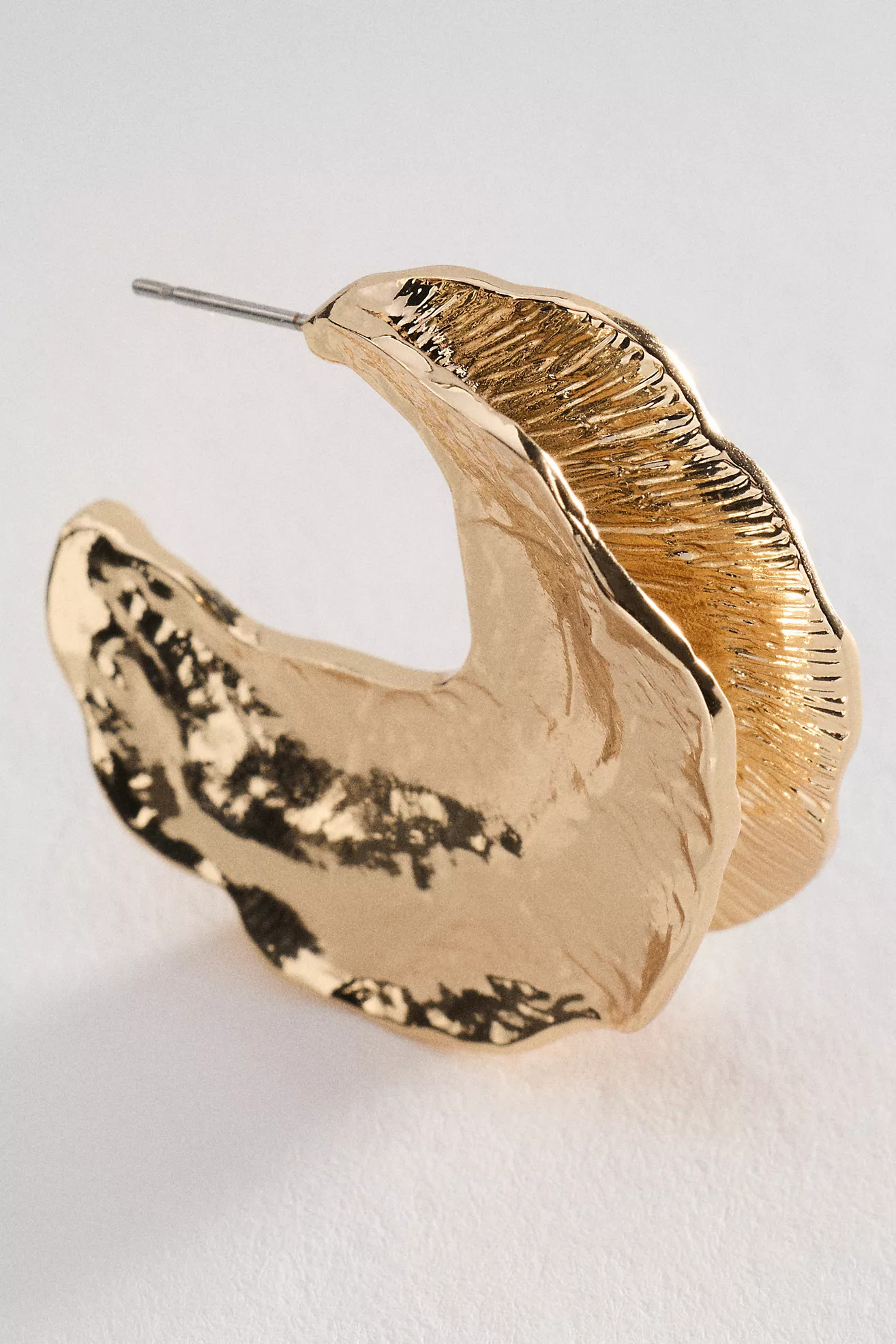 Textured Deco Hoop Earrings | Anthropologie (US)