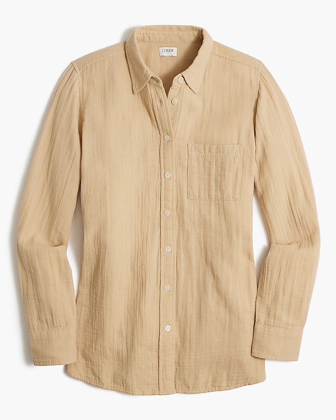Gauze button-up shirt | J.Crew Factory