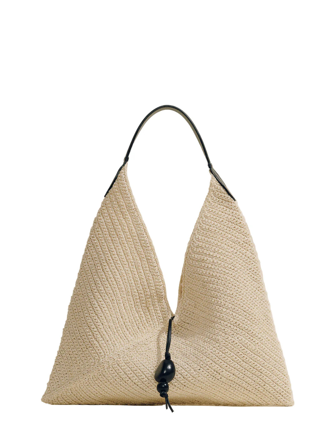 The Large Origami in Black & Natural Fiber | Over The Moon