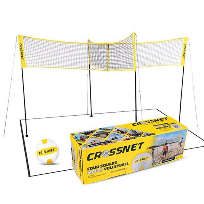 CROSSNET The Original 4 Square Volleyball Net and Backyard Yard Game Complete Set with Carrying B... | Target