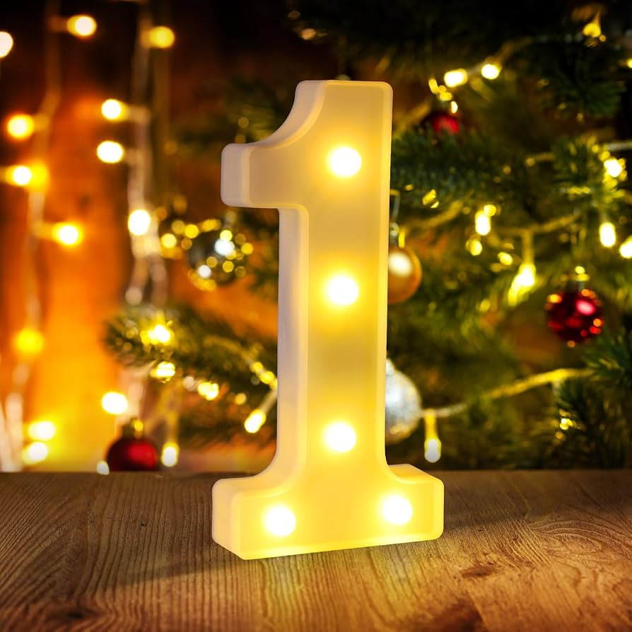 Marquee Numbers 1st First Birthday Decorations for Girls Boys,One Year Old Birthday Decorations C... | Amazon (US)