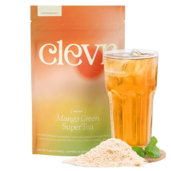 Clevr Mango Green Tea GLP-1 Friendly Electrolytes Hydration Drink Mix – No Added Sugar – Coco... | Amazon (US)