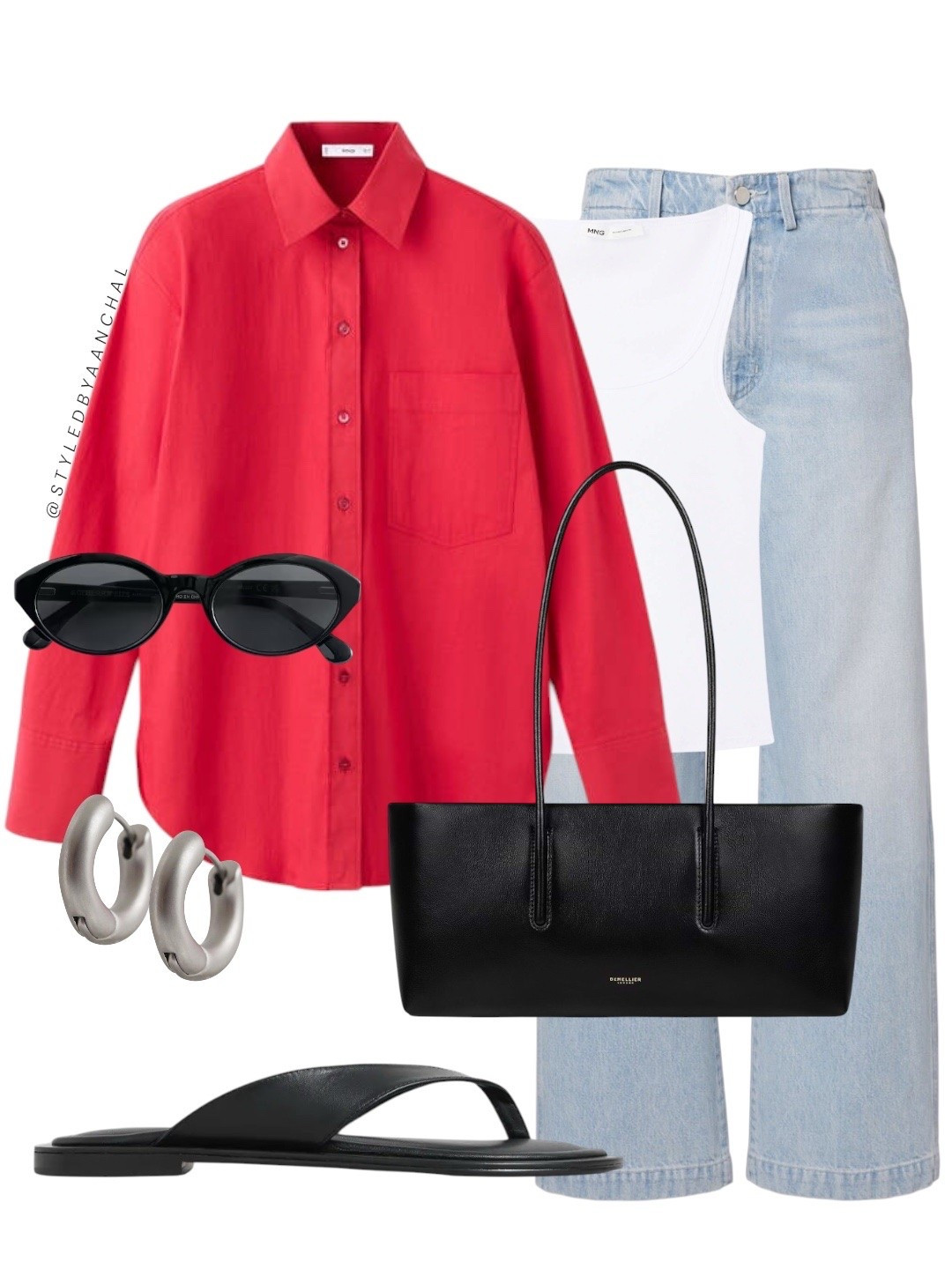 Red poplin shirt casual outfit


Red shirt
Black sandals
Mango
Denim outfit
Demellier

#LTKsummer #LTKmodest #LTKstyletip