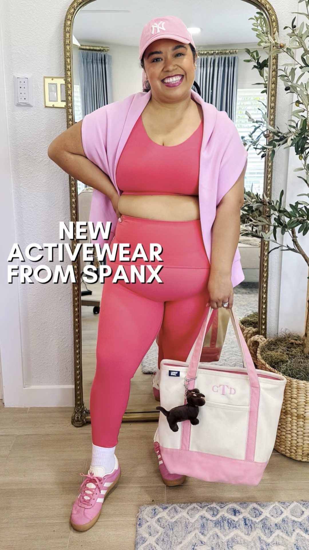 🌸SPRING ACTIVEWEAR🌸 Comment “SHOP” to shop this look in my LTK. 

🌸 My activewear set are new arrivals from Spanx that they were so kind to send me! I am wearing an XL in all the items! 

🌸 I love my LL Bean tote and it’s a favorite every spring! 

🌸 My pink adidas gazelles are still a favorite from last year and I know I’ll get so much wear from them this year as well! 

🌸 You can find this set and all my other spring favorites in my @shop.ltk. #ltkmidsize #ltkactive 

#LTKMidsize #LTKActive #LTKFitness