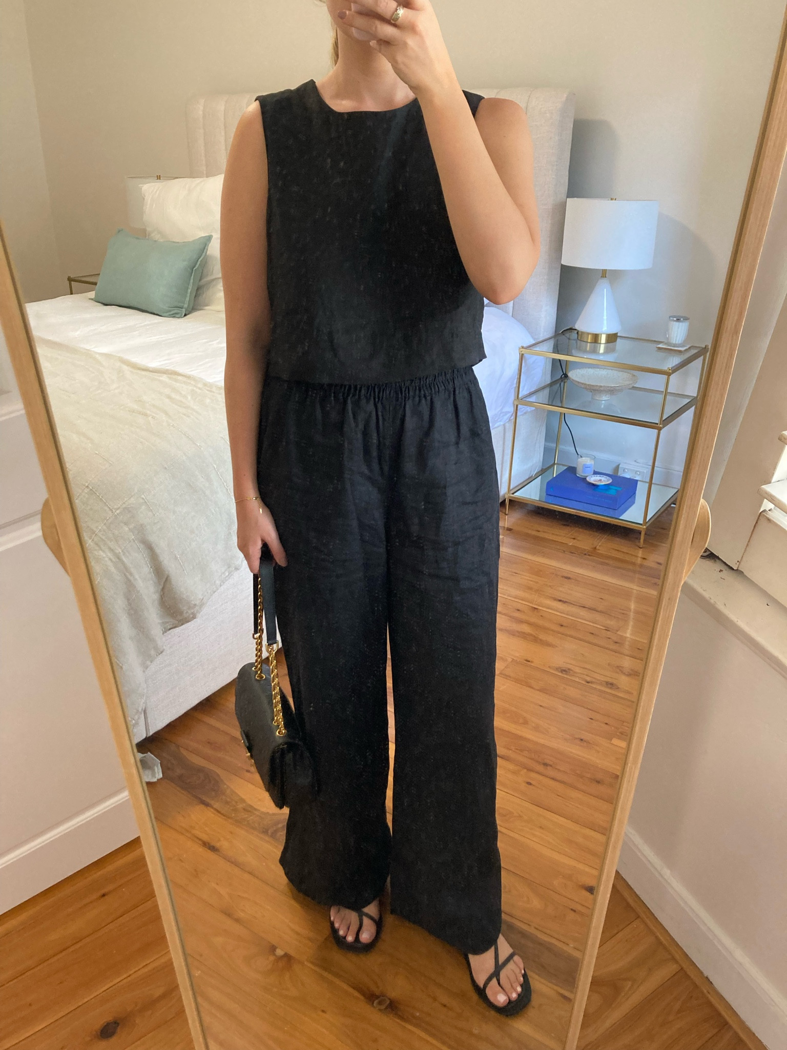 Saturday casual dinner outfit. All black linen set.

Pants - Size 10
Top - Size 12
Shoes - Size 40/9

#LTKaustralia #LTKstyletip #LTKSeasonal