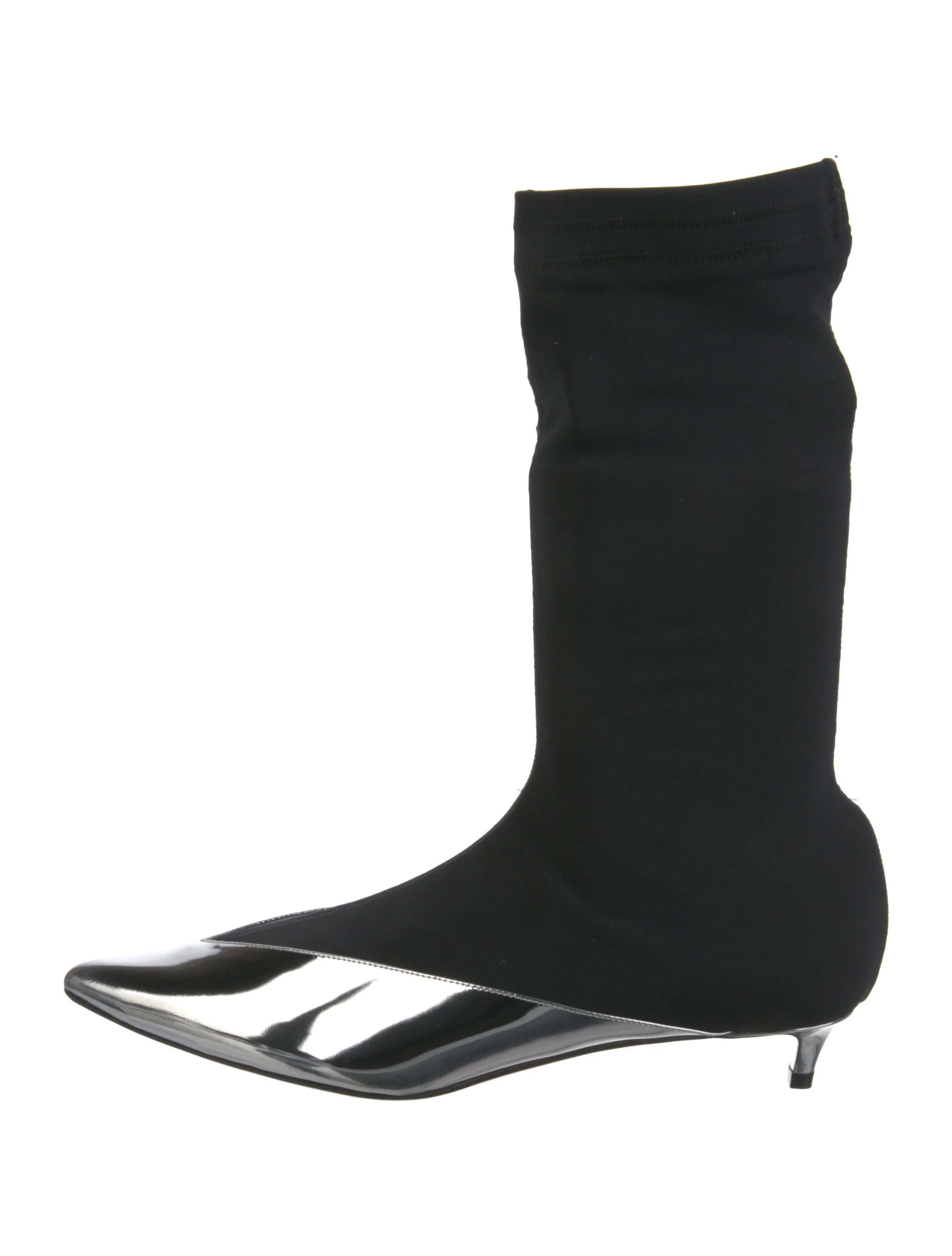 Leather Colorblock Pattern Boots | The RealReal