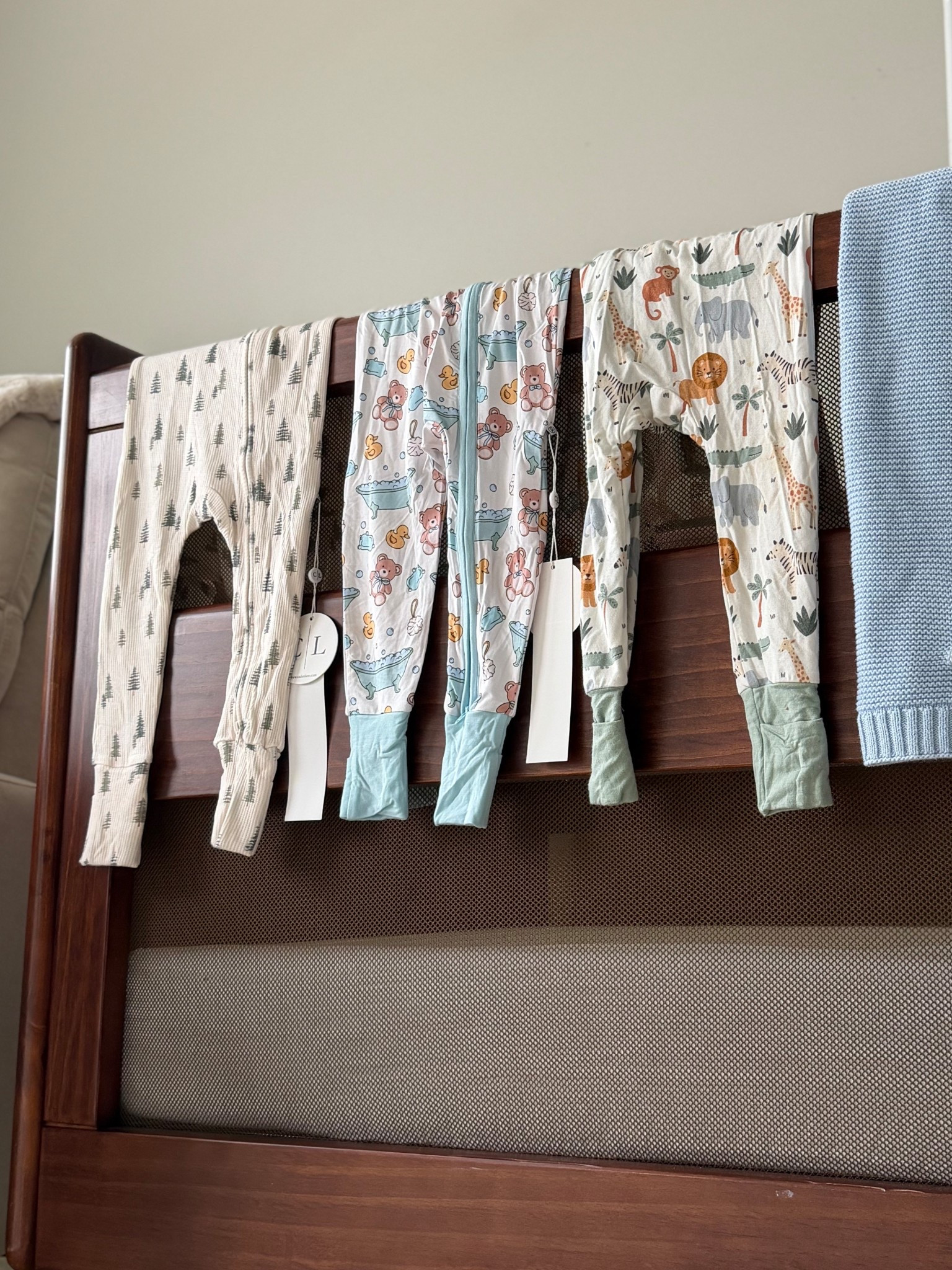 We love Caden Lane onesies because they have the double zipper, can be converted to footie or worn as footless and are so soft and comfortable! The holiday one is everything 🌲

#LTKBaby #LTKGiftGuide #LTKHoliday