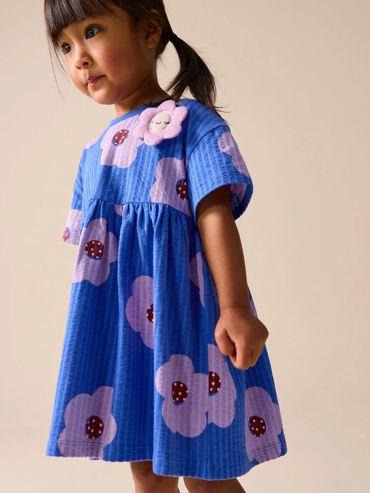 Blue Flower Jersey Dress (3mths-7yrs) | Next US