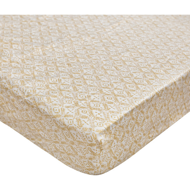 Kendi Crib Sheet, Diamond - Crane Baby Sheets | Maisonette | Maisonette