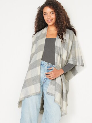 Flannel Poncho Scarf for Women | Old Navy (US)
