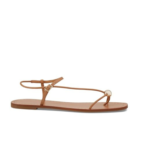 GTBINGGO Flat Sandals for Women Thong Strappy Sandals Square Open Toe Comfortable Dressy Summer Beach Flip Flop Slides Sandals for Women Brown | Amazon (US)