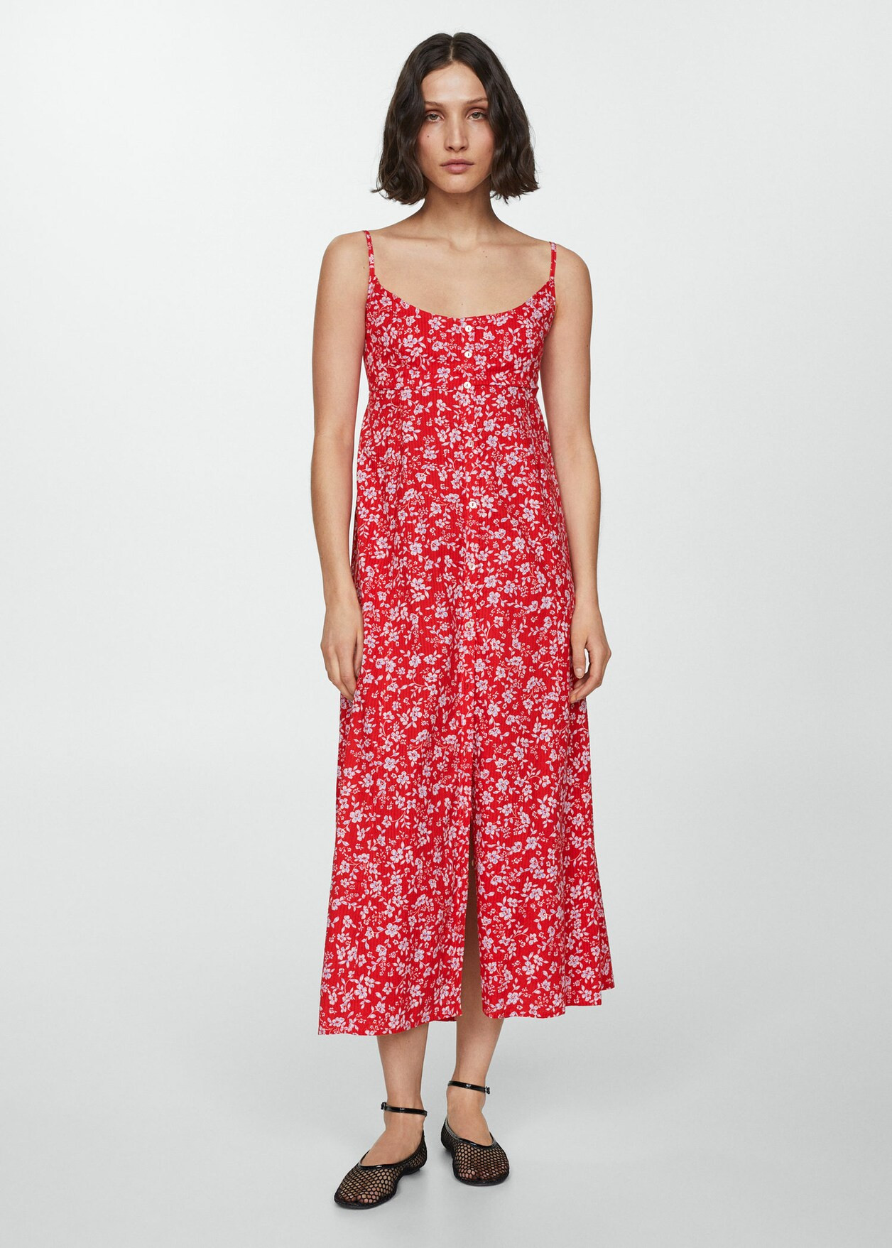 Printed bow dress -  Women | Mango USA | MANGO (US)