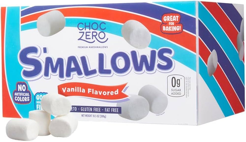ChocZero Sugar Free Marshmallows, Keto Marshmallow, Gluten Free, 0g Fat, Zero Sugars, Healthy Low... | Amazon (US)