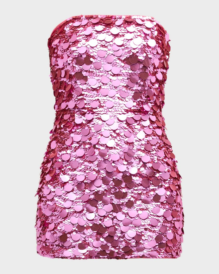 Nolia Sequin Strapless Bodycon Mini Dress | Neiman Marcus