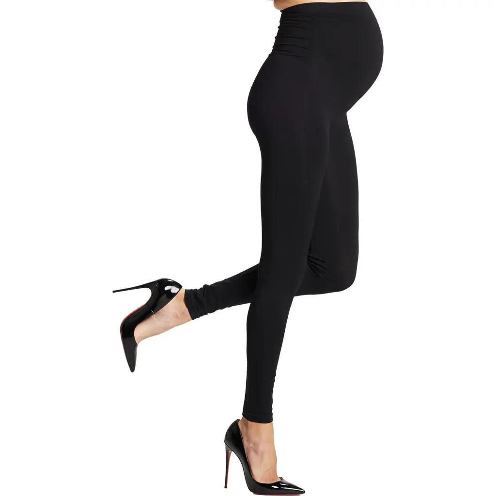 Preggo Leggings Mom's Night Out Maternity Leggings in Black at Nordstrom, Size Small | Nordstrom