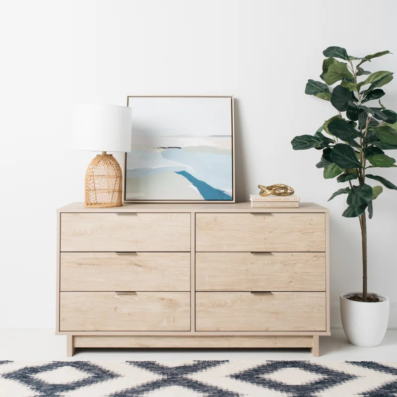6 Drawer 59.02'' W Double Dresser | Wayfair North America