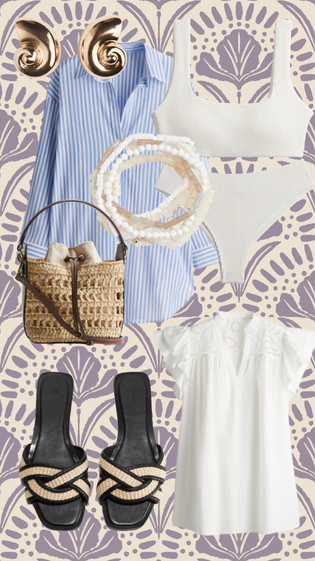 H&M vacation styles
Affordable swim
Spring summer bag
Sandals
Coverup