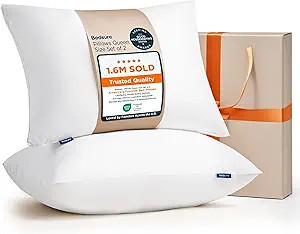 Bedsure Pillows Queen Size Set of 2 - Soft Bed Pillows for Sleeping 2 Pack, Fluffy and Supportive... | Amazon (US)